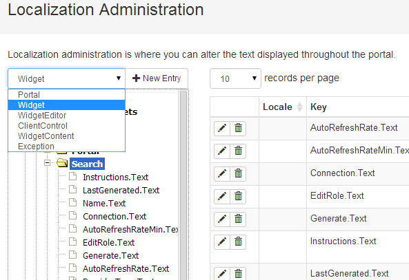 Localization Admin